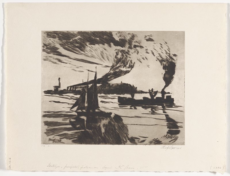 Destroyer, Freighter, Fisherman, Philip Little, 1916