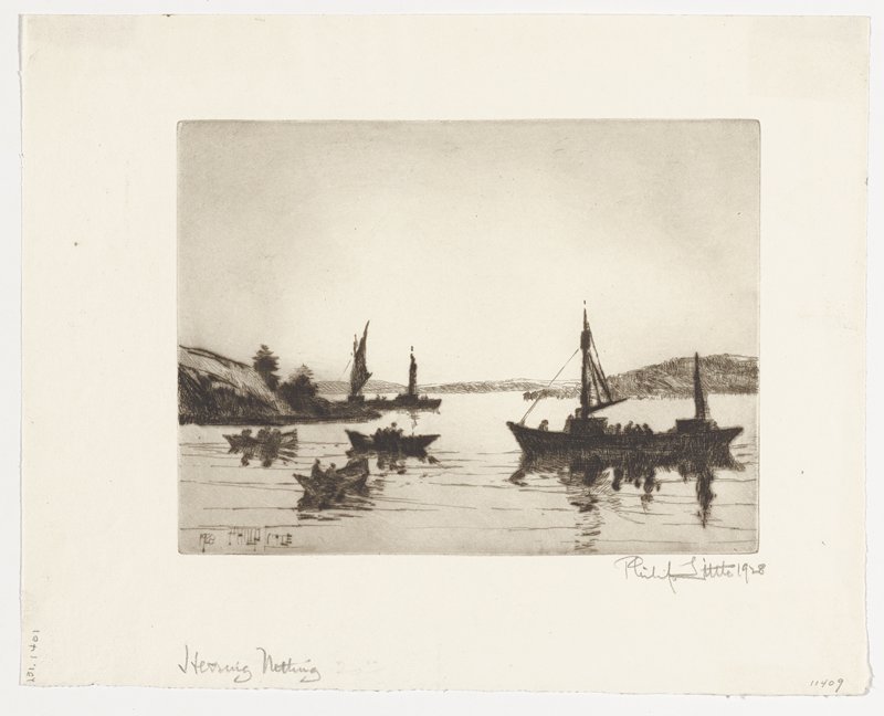 Herring Netting, Philip Little, 1928