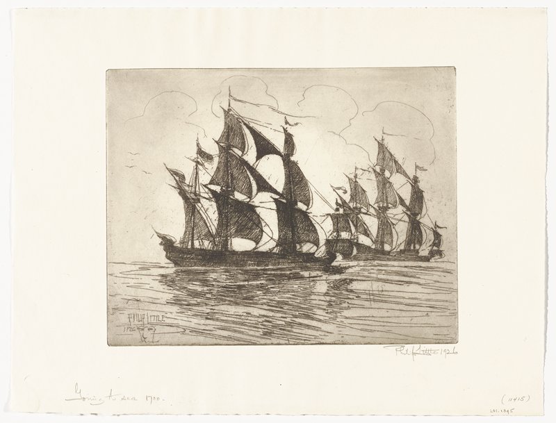 Going to Sea - 1700, Philip Little, 1926