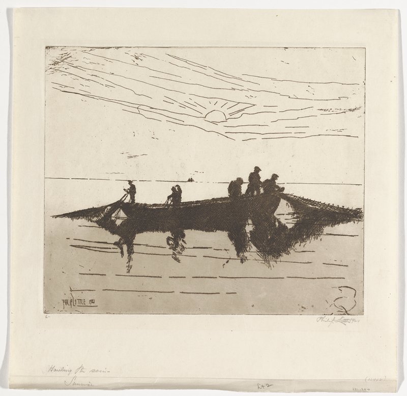 Hauling the Seine, Philip Little, 1921