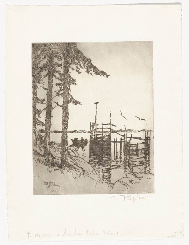 The Old Weir - Mashahan Island, Philip Little, 1921