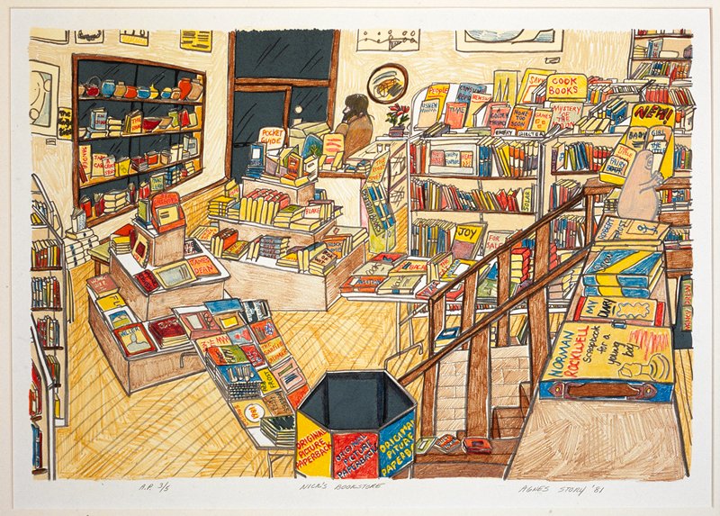 Nick's Bookstore, Agnes Story, 1981