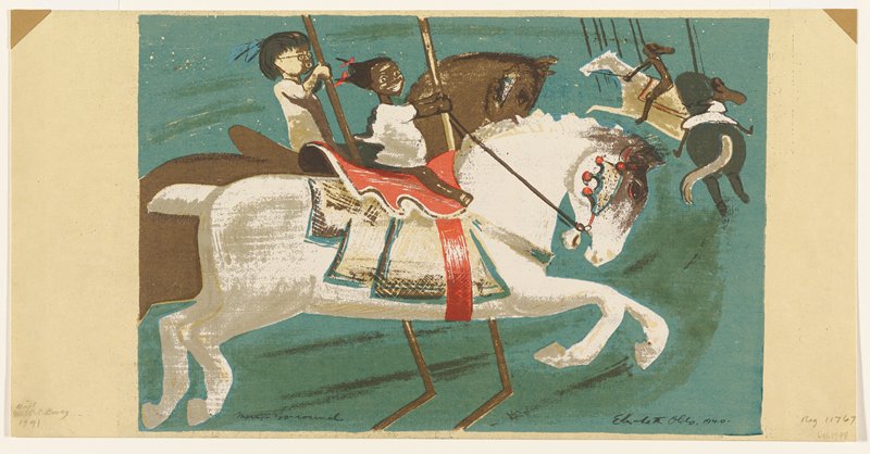 Merry-Go-Round, Elizabeth Olds, 1940