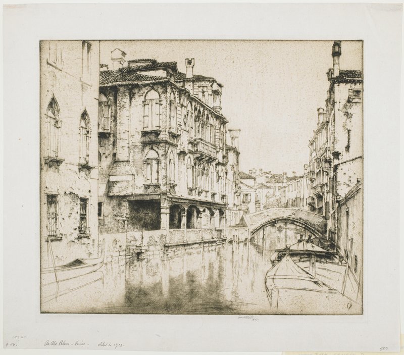 An Old Palace, Venice, Ernest David Roth, 1913