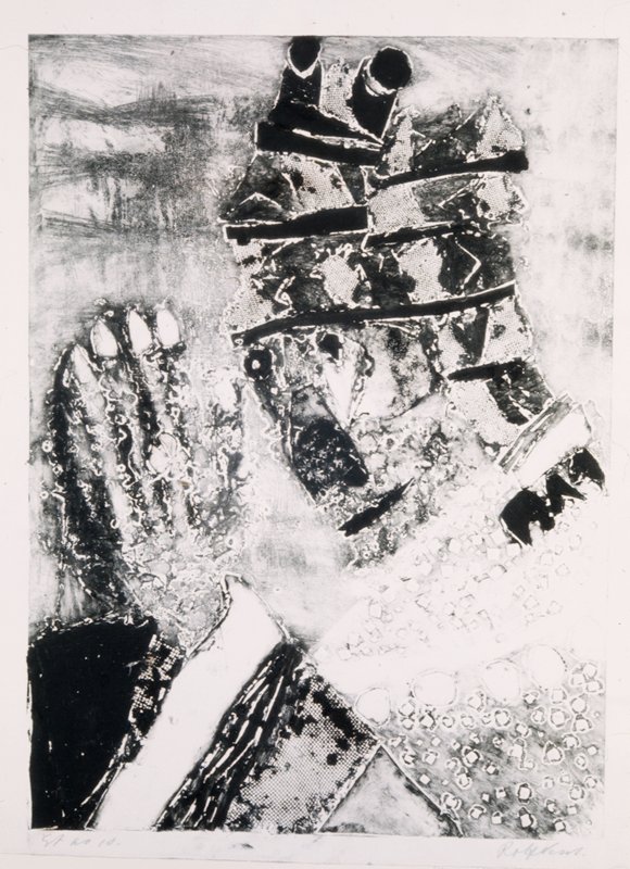 The Bishop, Rolf Nesch, 1949