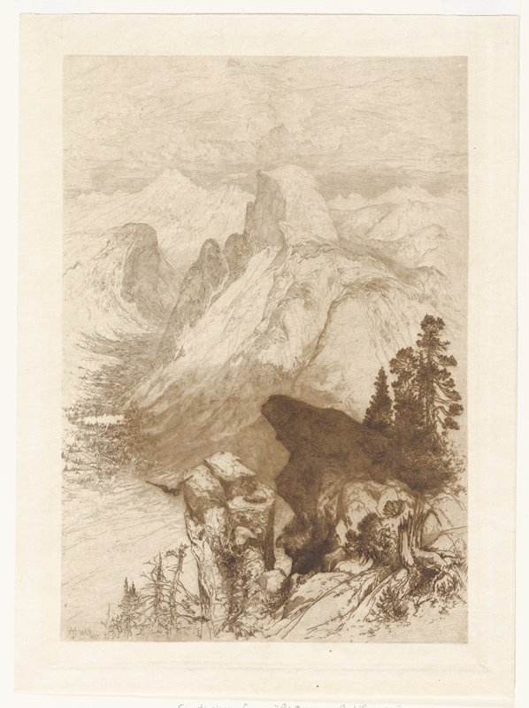 The Half Dome -- View from Moran Point, Thomas Moran, 1887