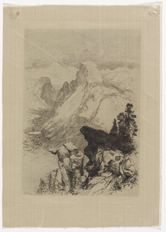 The Half Dome -- View from Moran Point, Thomas Moran, 1887