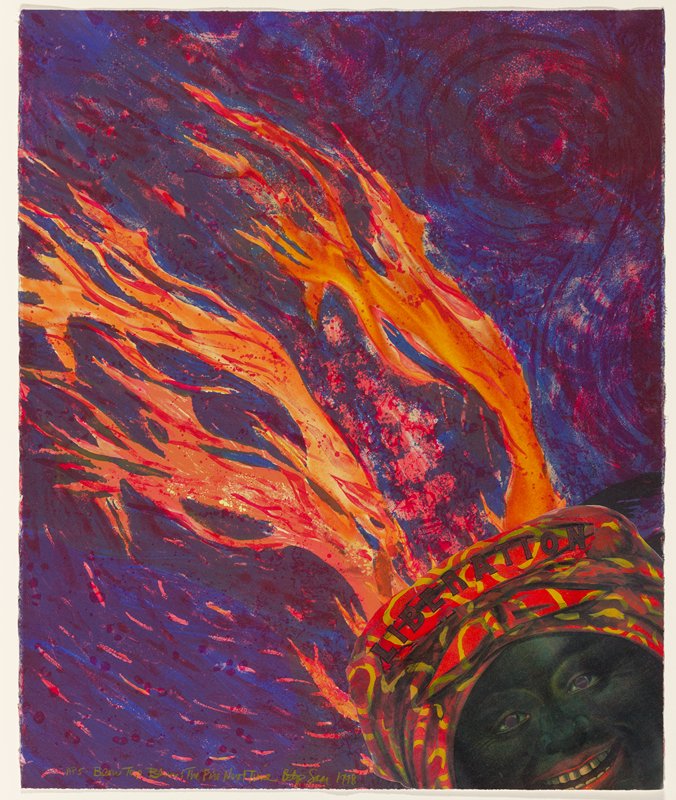Blow Top Blues: The Fire Next Time, Betye Saar, 1998