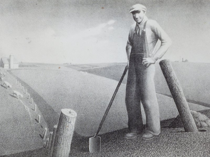 In the Spring, Grant Wood, 1939