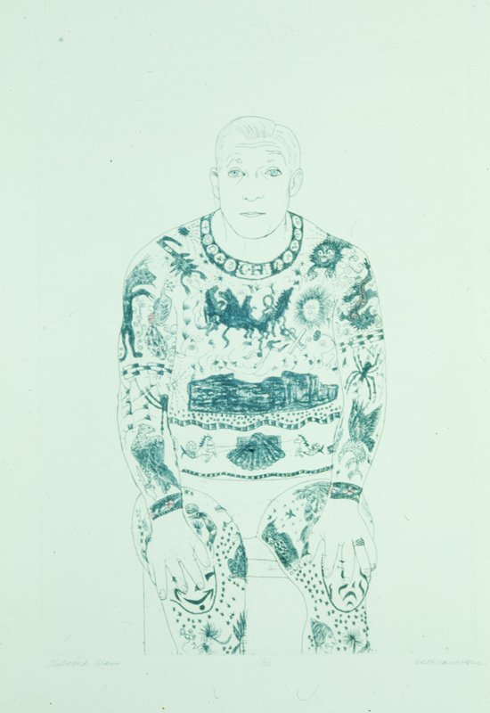 Tattooed Man, Beth Van Hoesen, 1966