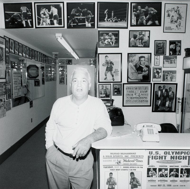 Lou Marciano at Rocky Marciano Gym, Jersey City, NJ, Toby Old, 1998