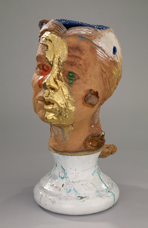 Viola with Gold, Robert Arneson, 1988