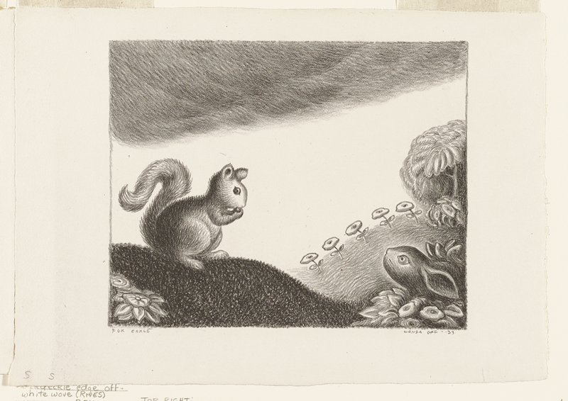 S from the ABC Bunny, Wanda Gág, 1933