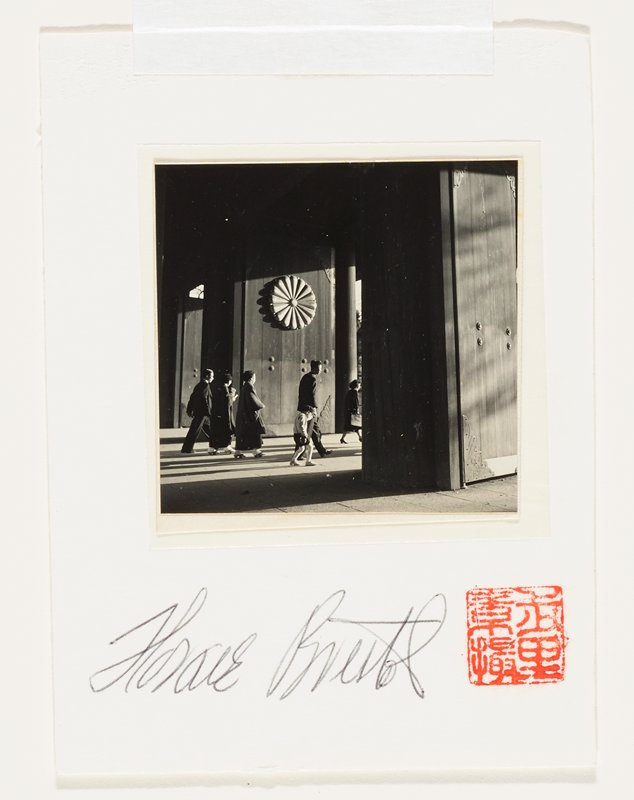 Visitors at Yasukuni Shrine, Honoring War Dead, Horace Bristol, c. 1945