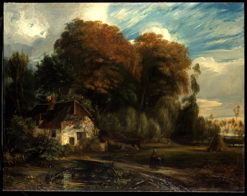 Caretaker's Cottage in the Forest of Compiegne, Paul Huet, 1826