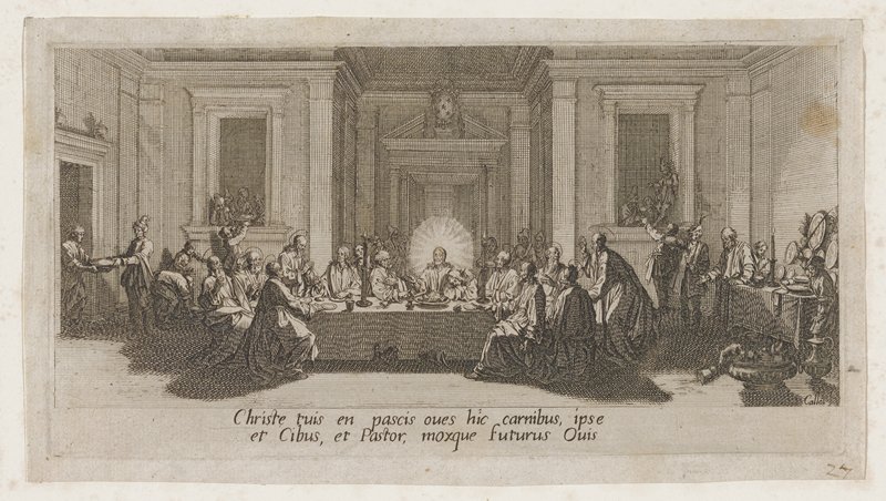 La cêne, Jacques Callot, 1618