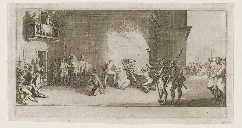 Le couronnement d'épines, Jacques Callot, 1618