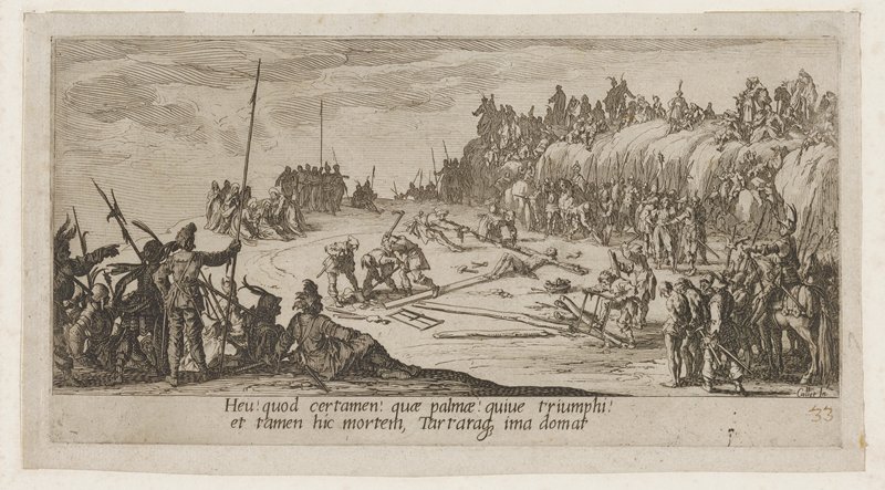 Le crucifiement, Jacques Callot, 1618