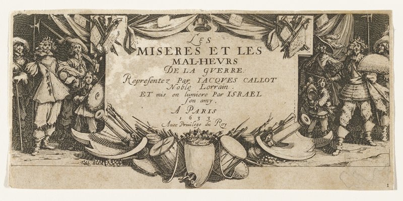 Frontispice, Jacques Callot, 1633