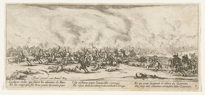 La bataille, Jacques Callot, 1633