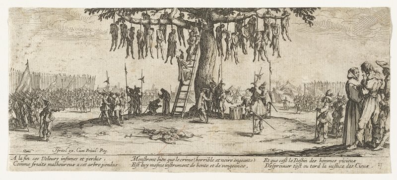 La pendaison, Jacques Callot, 1633