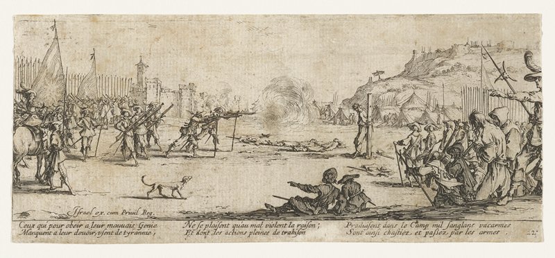 L'arquebusade, Jacques Callot, 1633