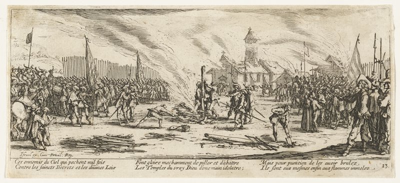 Le Bûcher, Jacques Callot, 1633