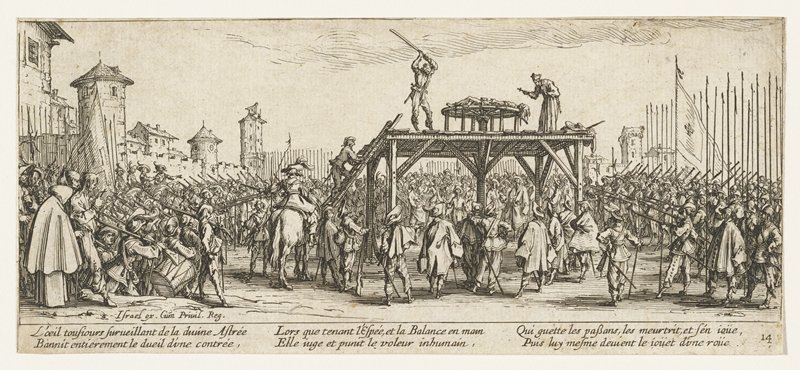 La Roue, Jacques Callot, 1633