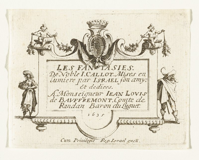 Frontispice, Jacques Callot, 1635