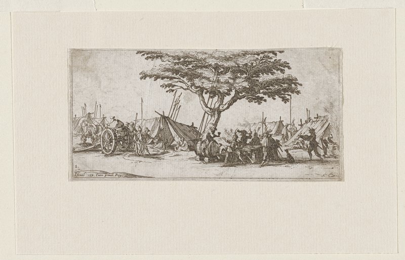 Le campement, Jacques Callot, 1635