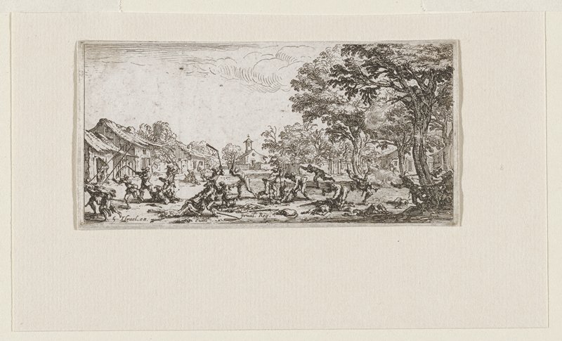 La revanche des paysans, Jacques Callot, 1635