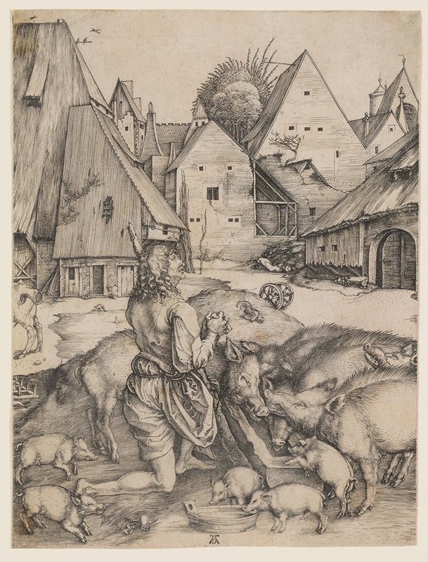 The Prodigal Son, Albrecht Dürer, 1496