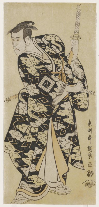 Actor Ichikawa Yaozō III as Fuwa Banzaemon Shigekatsu, Sharaku 写楽, 1794, 7th lunar month