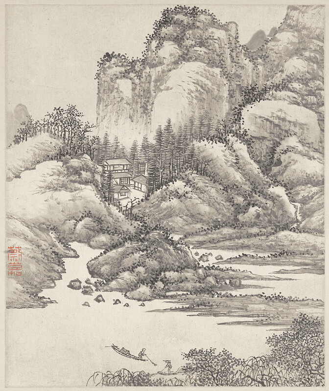 Leaf from Landscape Album, Cai Jia, 1735