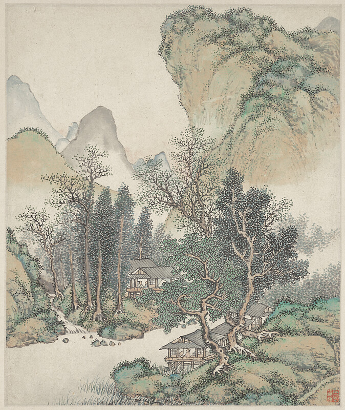 Leaf from Landscape Album, Cai Jia, 1735