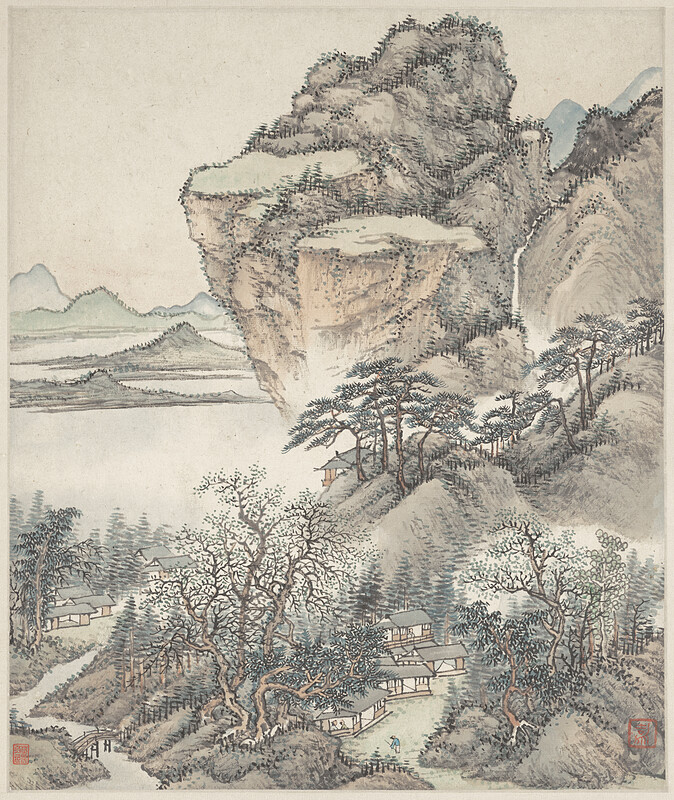 Leaf from Landscape Album, Cai Jia, 1735