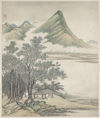Leaf from Landscape Album, Cai Jia, 1735