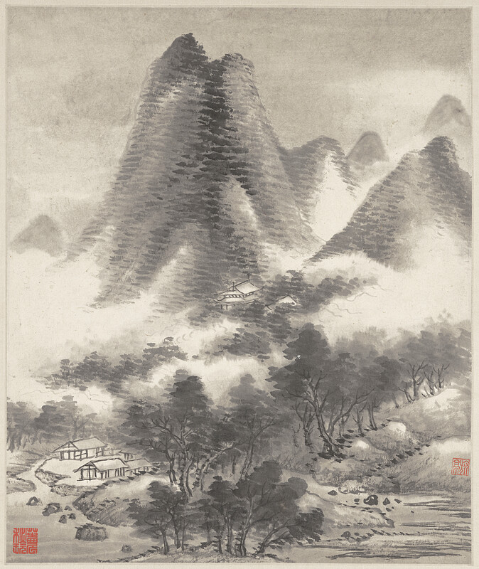 Landscape in the Manner of Mi Fei, Cai Jia, 1735