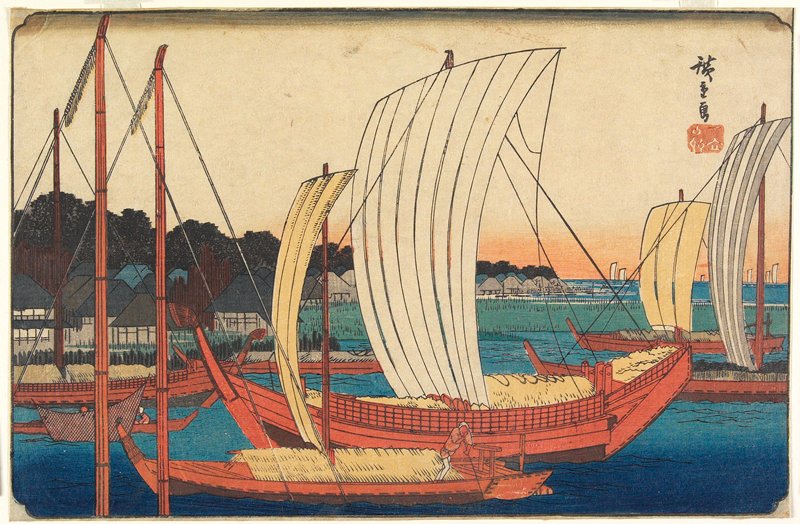 織田義郎　水彩画 Harbor Scape III 296/300 織田義郎 水彩画 Harbor Scape III 296/300 The Great Wave Puzzle