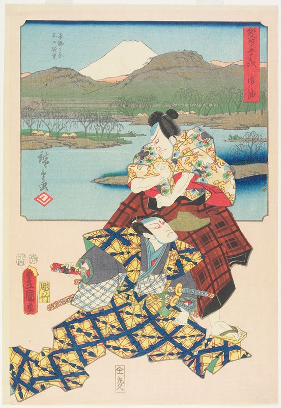 Goyu, Utagawa Kunisada, 1855, 4th month