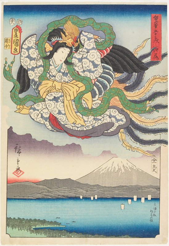 Ejiri, Utagawa Kunisada, 1854, 8th month