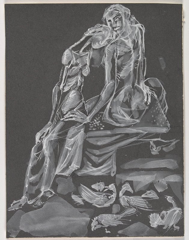 Two Figures, Pierre Daura, c. 1967