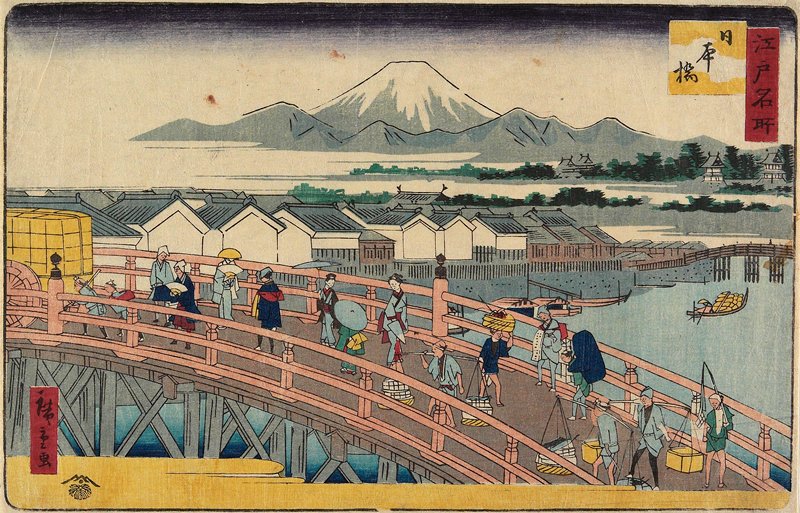 Nihonbashi, Utagawa Hiroshige II, c. 1862