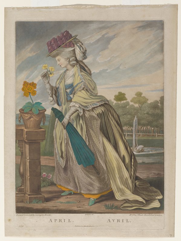 April, from The Twelve Months, Robert Dighton, c. 1781