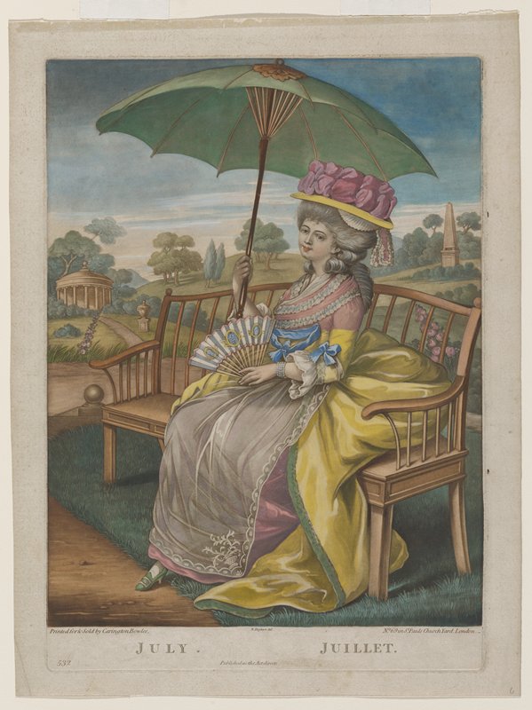 July, from the Twelve Months, Robert Dighton, late 18th century