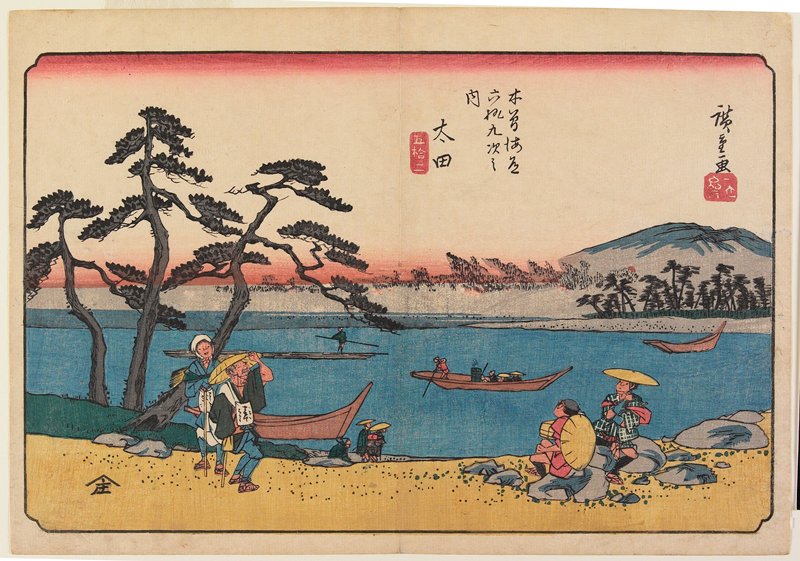 No. 52, Ōta, Utagawa Hiroshige, c. 1835–38