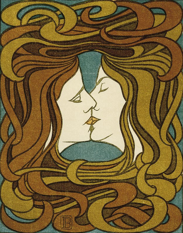The Kiss, Peter Behrens, 1898