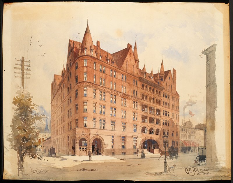 Untitled (Victorian red brick and stone building), Lennart Anderson, c. 1880