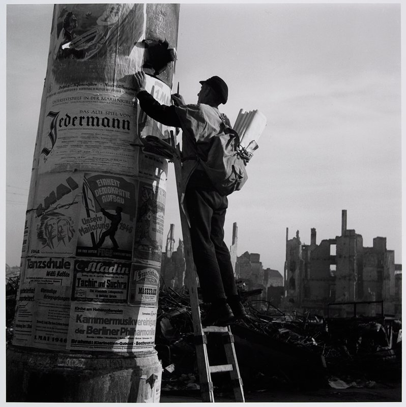 First of May Poster, Berlin, Germany, Werner Bischof, 1946