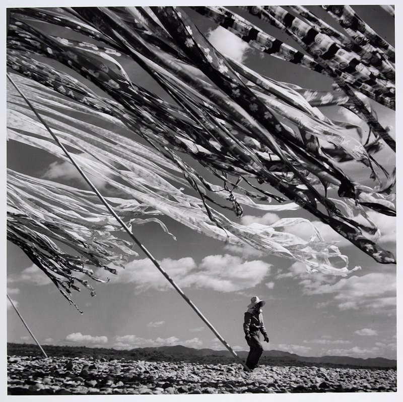 Silk Drying, Kyoto, Japan, Werner Bischof, 1951